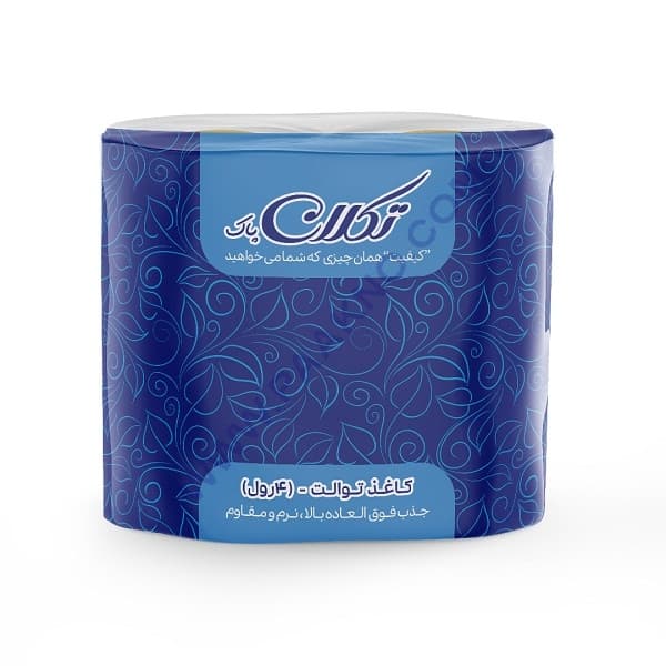 دستمال توالت رولی تکلان بسته 40 عددی