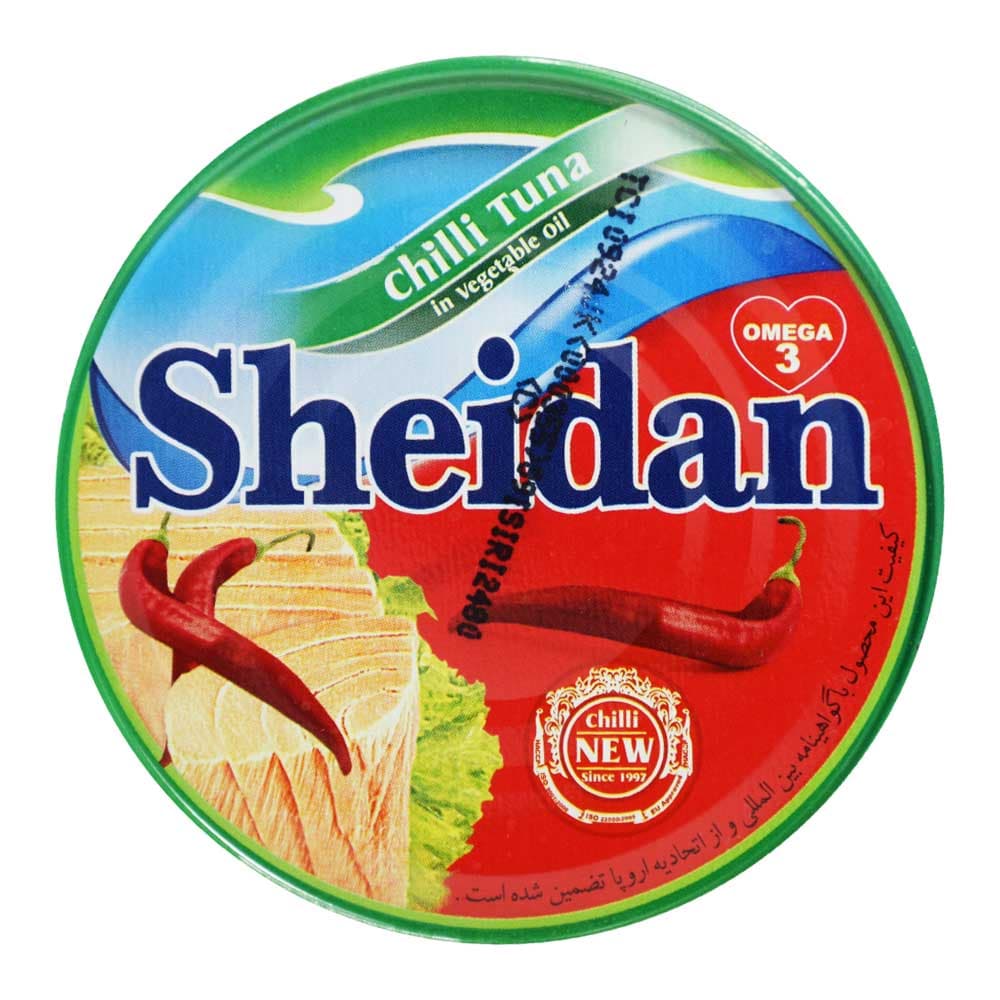 تن ماهی فلفلی در روغن گیاهی شیدان SHEIDAN وزن 180 گرم