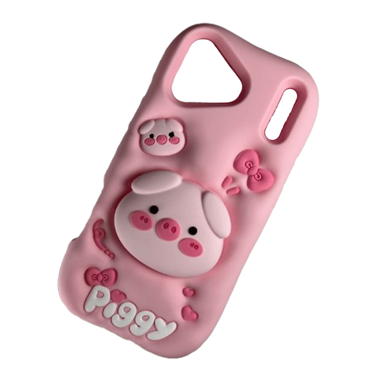 قاب عروسکی سیلیکونی piggy ایفون apple 17 pro max