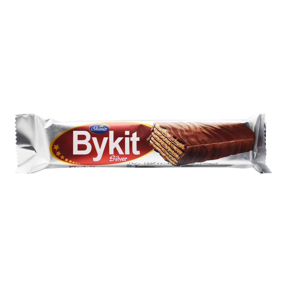 ویفر با روکش شکلات و کرم کاکائو بایکیت BYKIT وزن 45 گرم