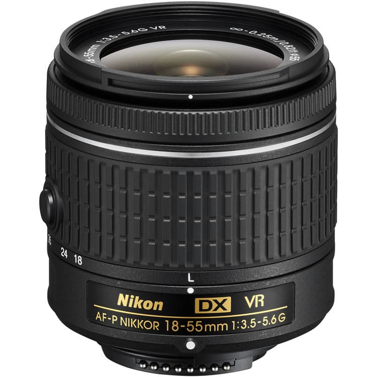 لنز نیکون Nikon AF-P DX NIKKOR 18-55mm f/3.5-5.6G VR No BoxAF 18-55 f/3.5-5.6G VR