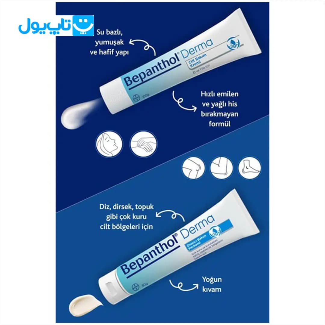کرم مراقبت پوست بپانتول Bepanthol مدل derma درما 100 گرم — تصویر ۵