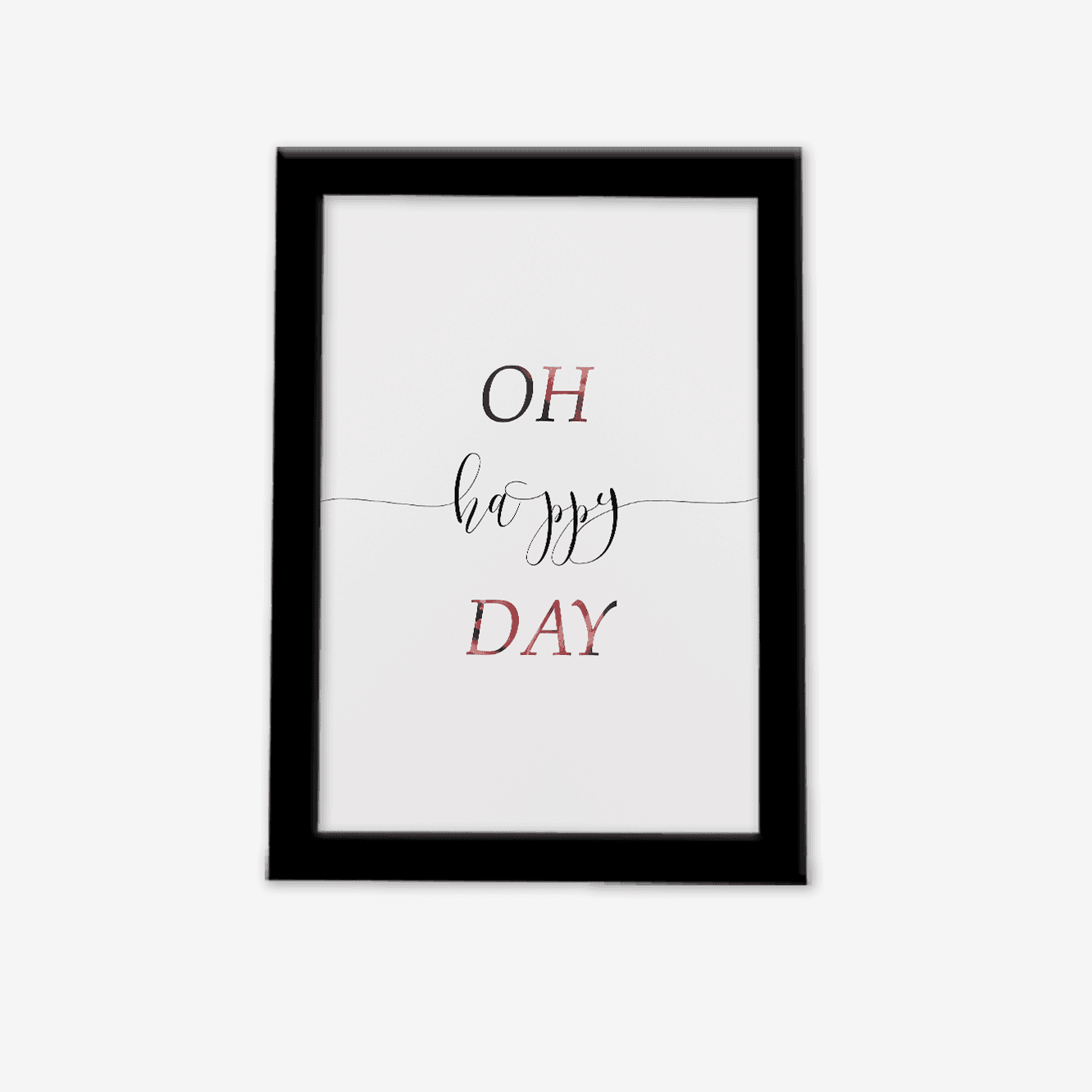 تابلو فانتزی تکست Oh! Happy day