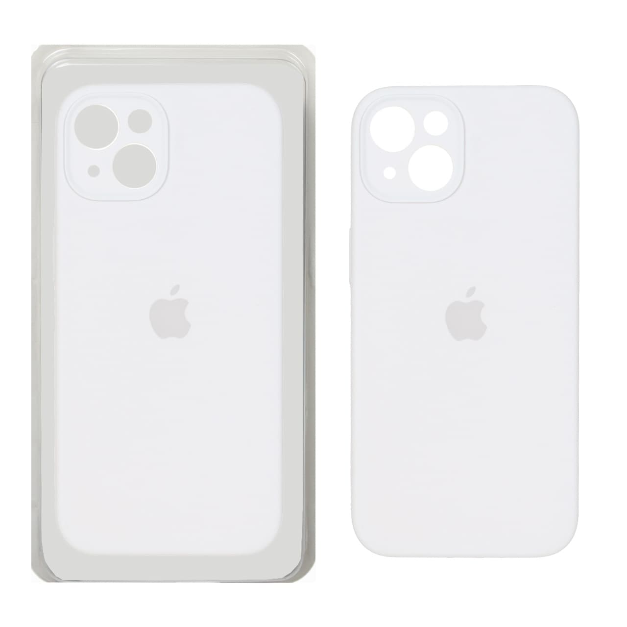 قاب سیلیکونی پاک کنی اورجینال ++A مدل Apple iPhone 13 / iPhone 14 – سفید (پک دار)