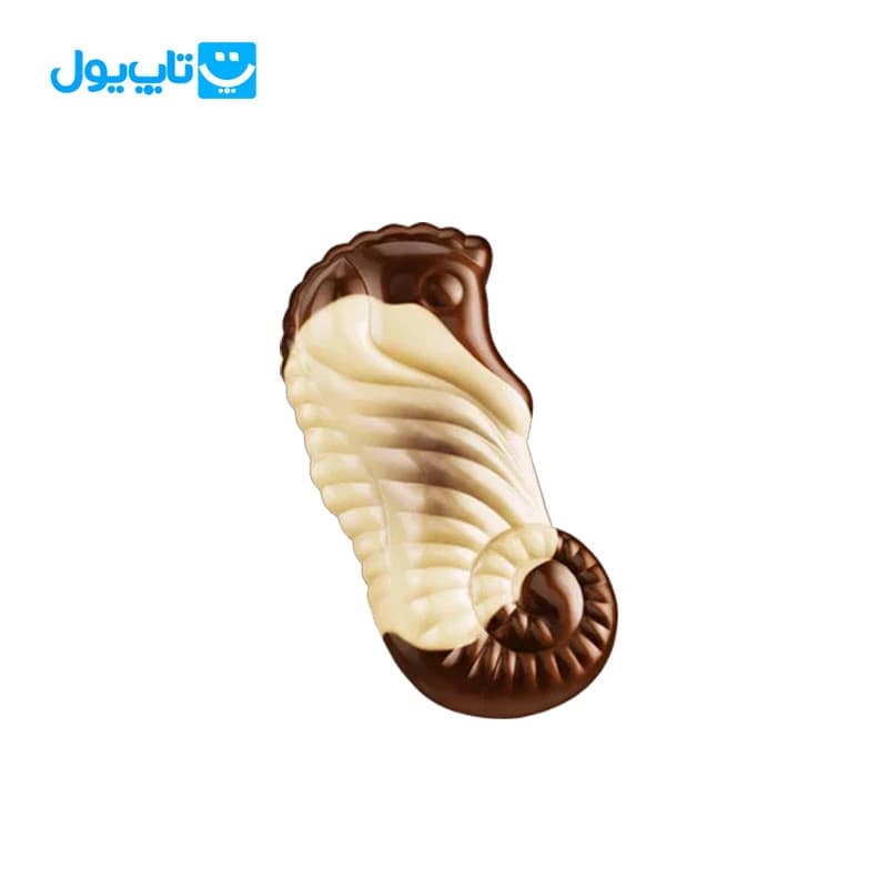 شکلات شیری وبرو Vobro طرح frutti di mare مدل اسب دریایی طعم شیر و فندق — تصویر ۹