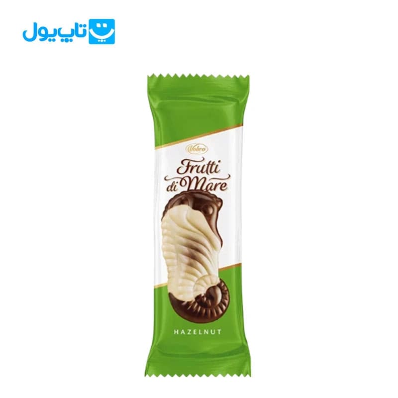 شکلات شیری وبرو Vobro طرح frutti di mare مدل اسب دریایی طعم شیر و فندق — تصویر ۳