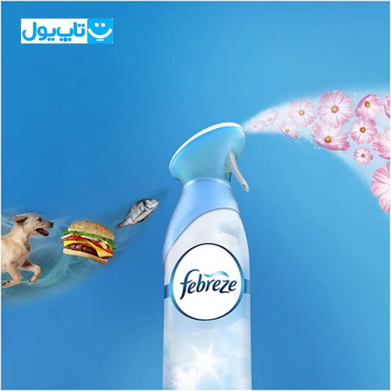اسپری خوشبو کننده‌ هوا فبرز febreze رایحه‌ پنبه تازه حجم 185 میلی لیتر — تصویر ۳