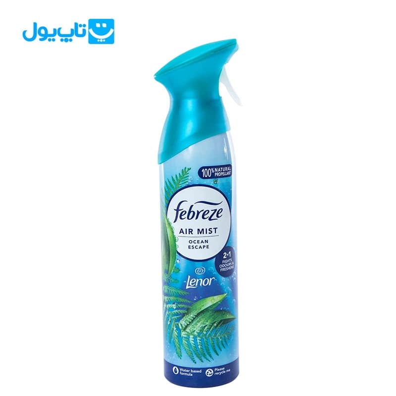 اسپری خوشبو کننده‌ هوا فبرز febreze رایحه‌ اقیانوس حجم 185 میلی لیتر — تصویر ۵