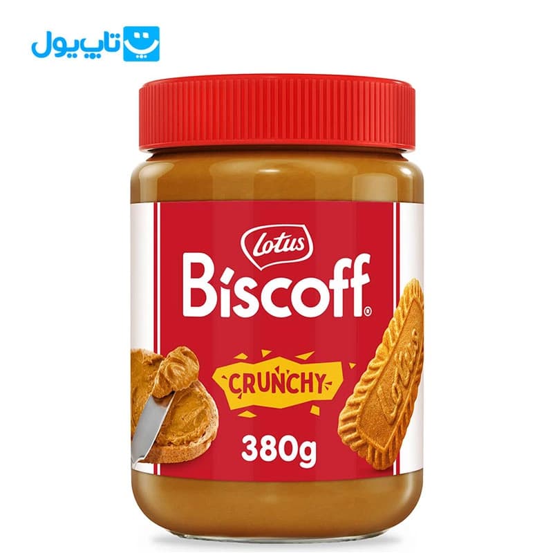 کرم بیسکوییت لوتوس Lotus مدل Biscoff وزن 380 گرم