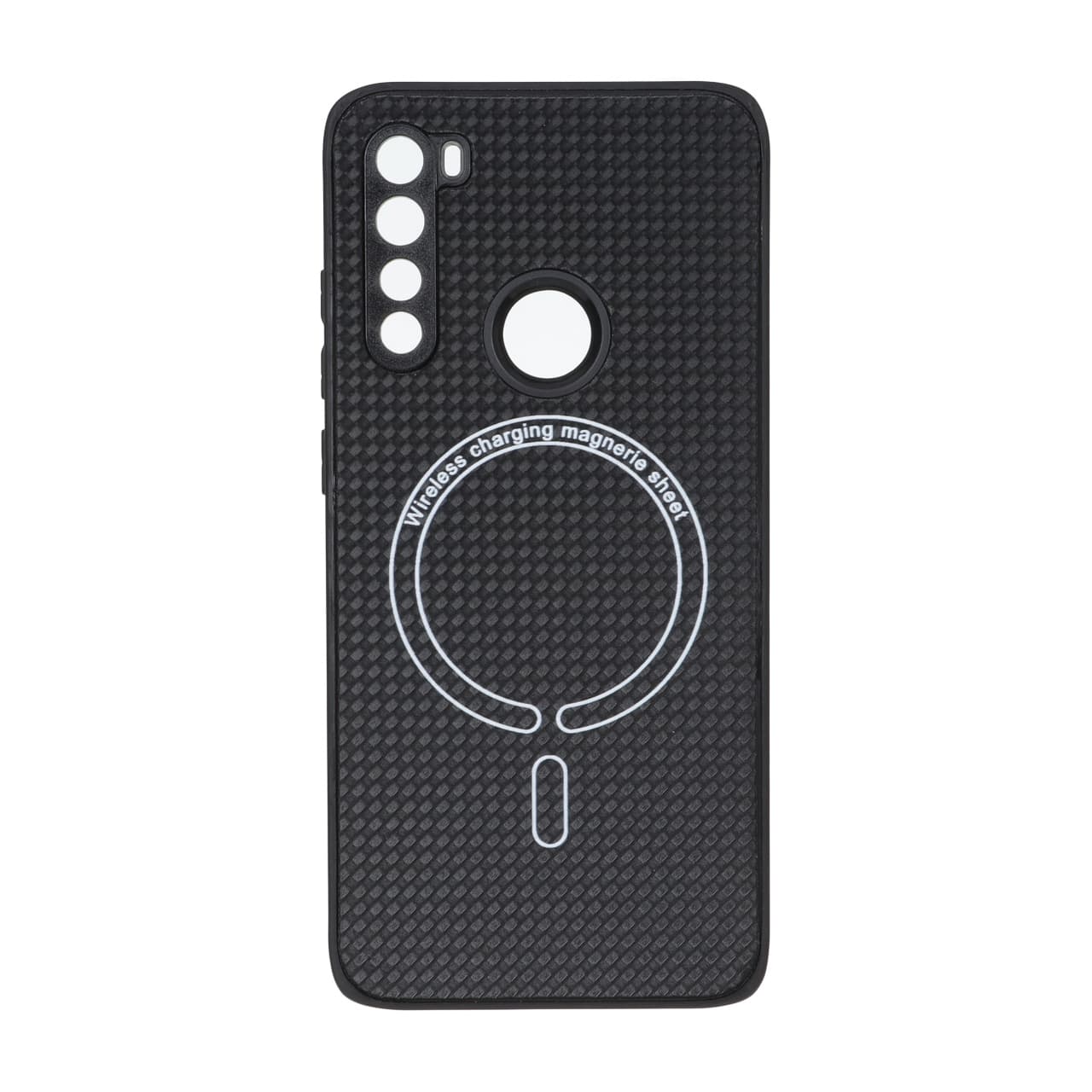 قاب کربنی طرح Magnetic محافظ لنزدار Xiaomi Redmi Note 8 – مشکی