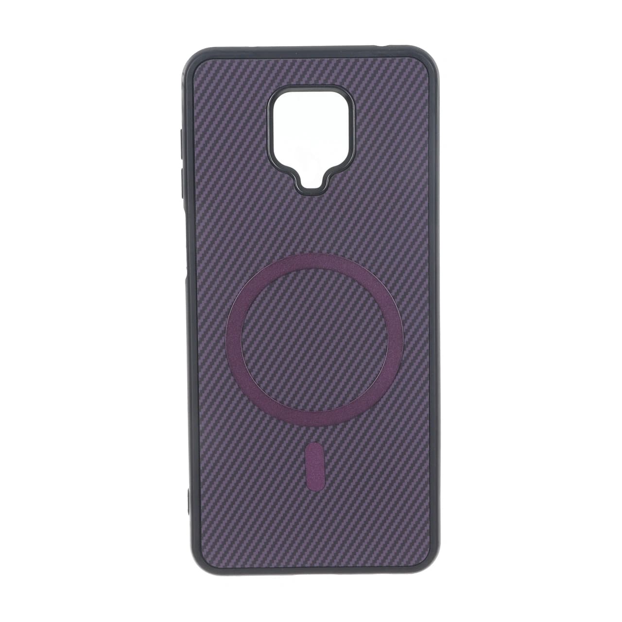 قاب هاشور MagSafe فلزی Xiaomi Redmi Note 9S / Redmi Note 9 Pro / Redmi Note 9 Pro Max – بنفش — تصویر ۲