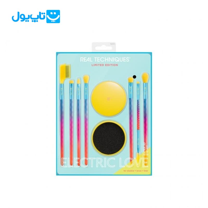 ست براش ریل تکنیک Real techniques مدل electric love بسته 8 عددی — تصویر ۴