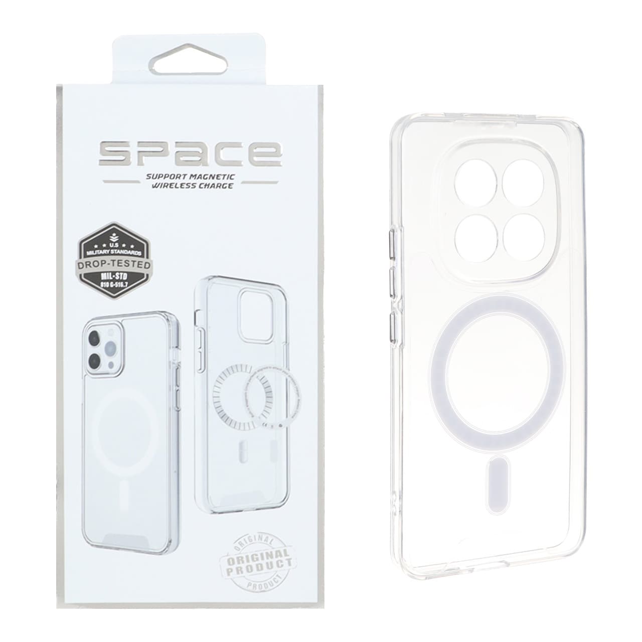 قاب اورجینال Space شفاف Magsafe مدل Xiaomi Redmi Note 15 Pro 4G (پک دار) — تصویر ۲