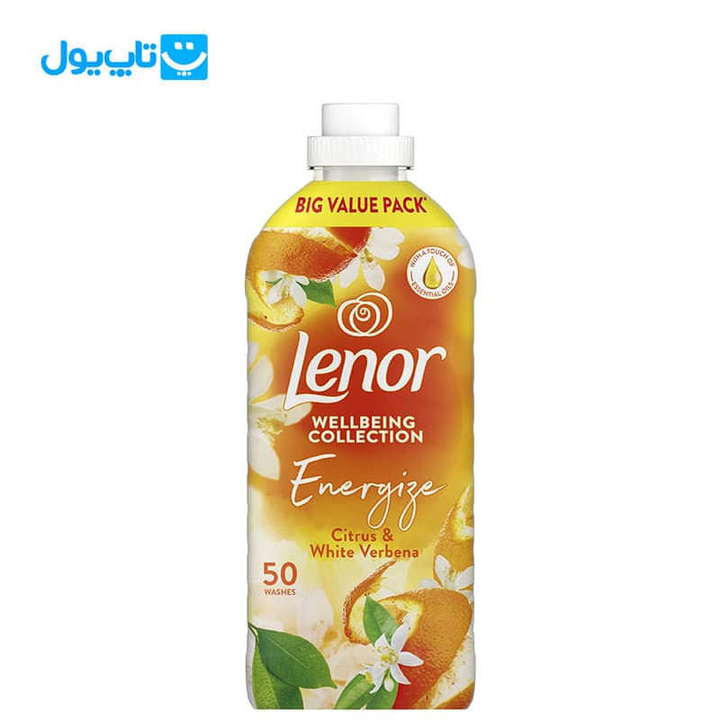 نرم کننده لباس لنور Lenor با رایحه مرکبات و سیاهدانه سفید حجم 1650 میلی لیتر — تصویر ۲