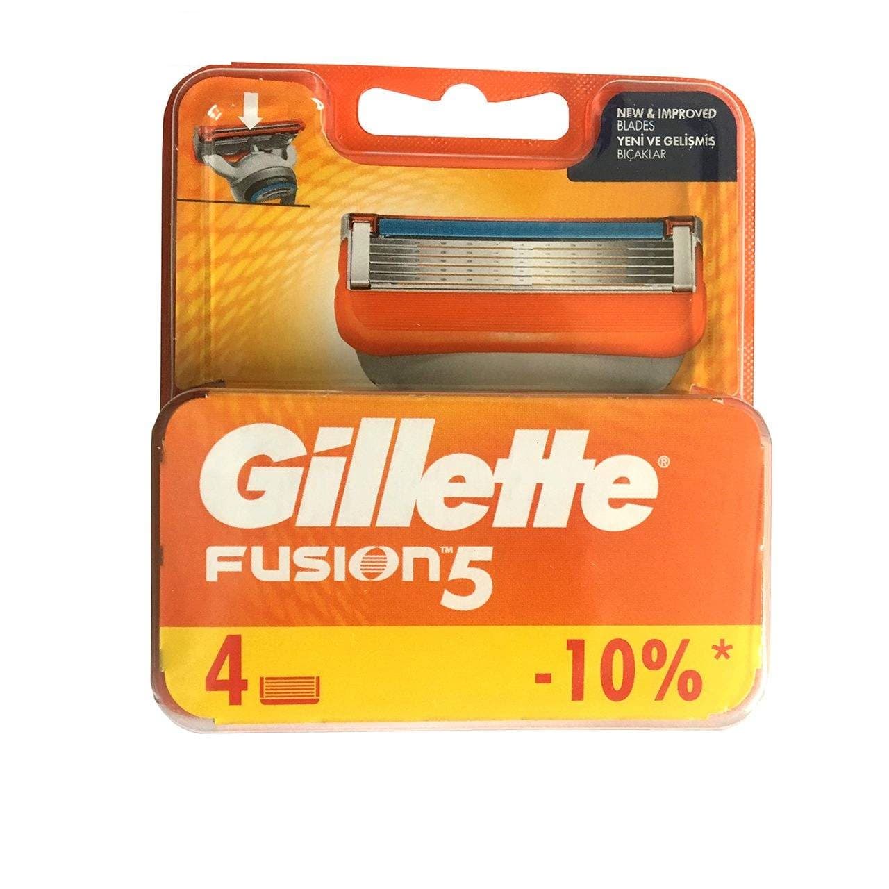 تیغ یدک فیوژن ژیلت مدل Gillette Fusion بسته 4 عددی — تصویر ۲