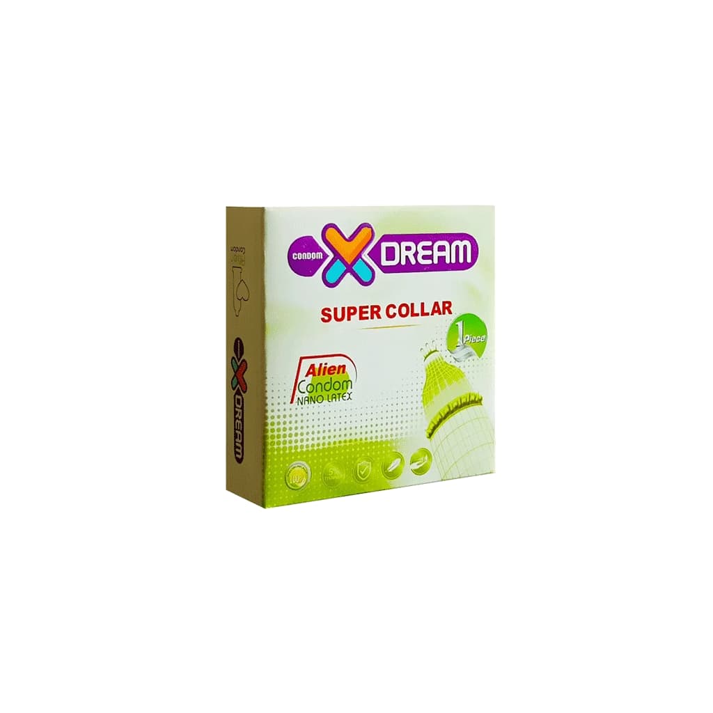 کاندوم فضایی اره ماهی ایکس دریم مدل Super Collar بسته 1 عددی