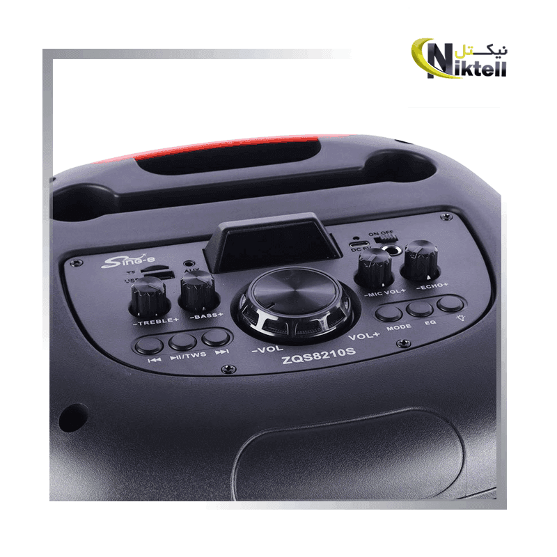 اسپیکر قابل حمل و بلوتوثی (همراه با میکروفون) مدل ZQS-8210s — تصویر ۷