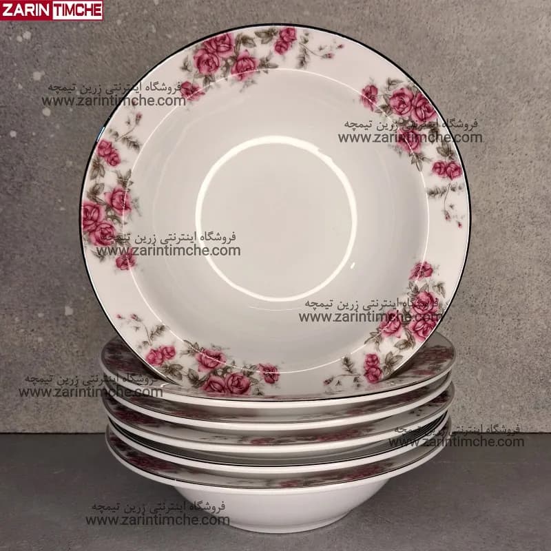 پیاله ماست خوری چینی زرین مدل آران