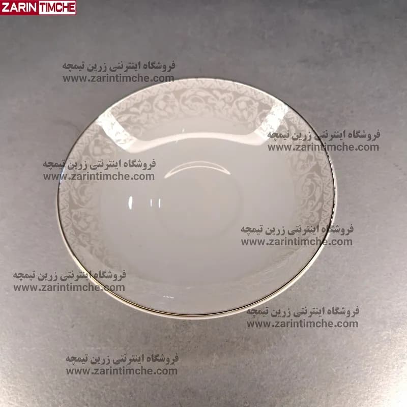 نعلبکی زیر استکانی چینی زرین مدل سیلوان — تصویر ۶