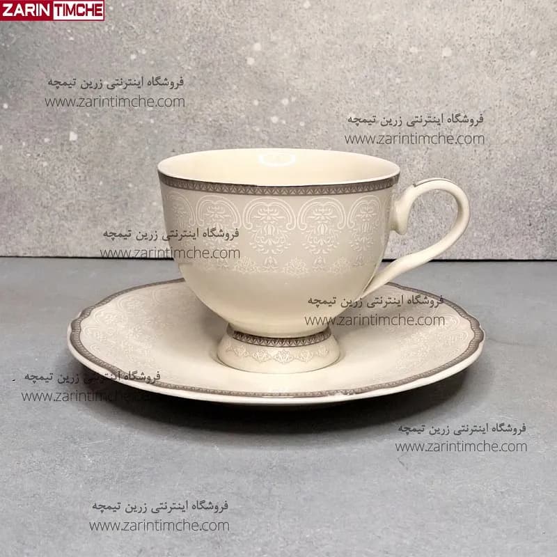فنجان و نعبلکی چایخوری نیوبن چاینا برند اودیسه کالکشن ماربلا کد 8009 — تصویر ۳