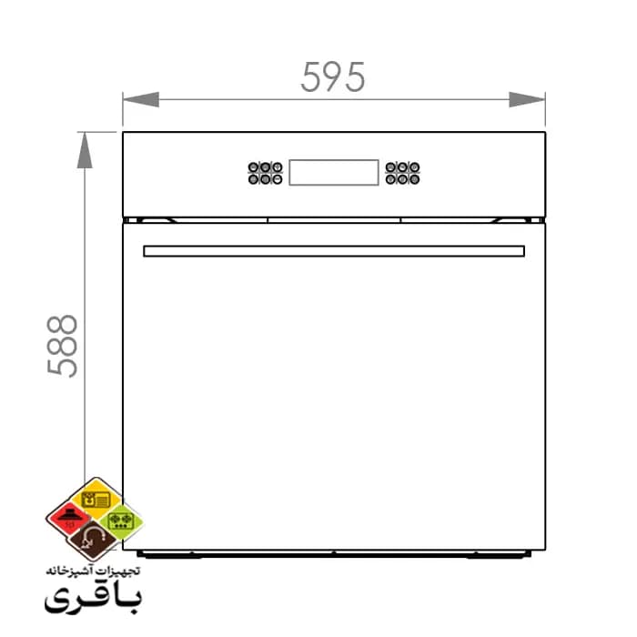 فر توکار کن مدل E6560 — تصویر ۸