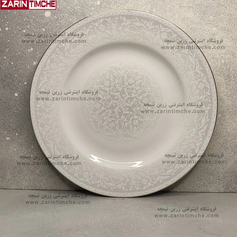 بشقاب غذاخوری چینی زرین مدل سیلوان