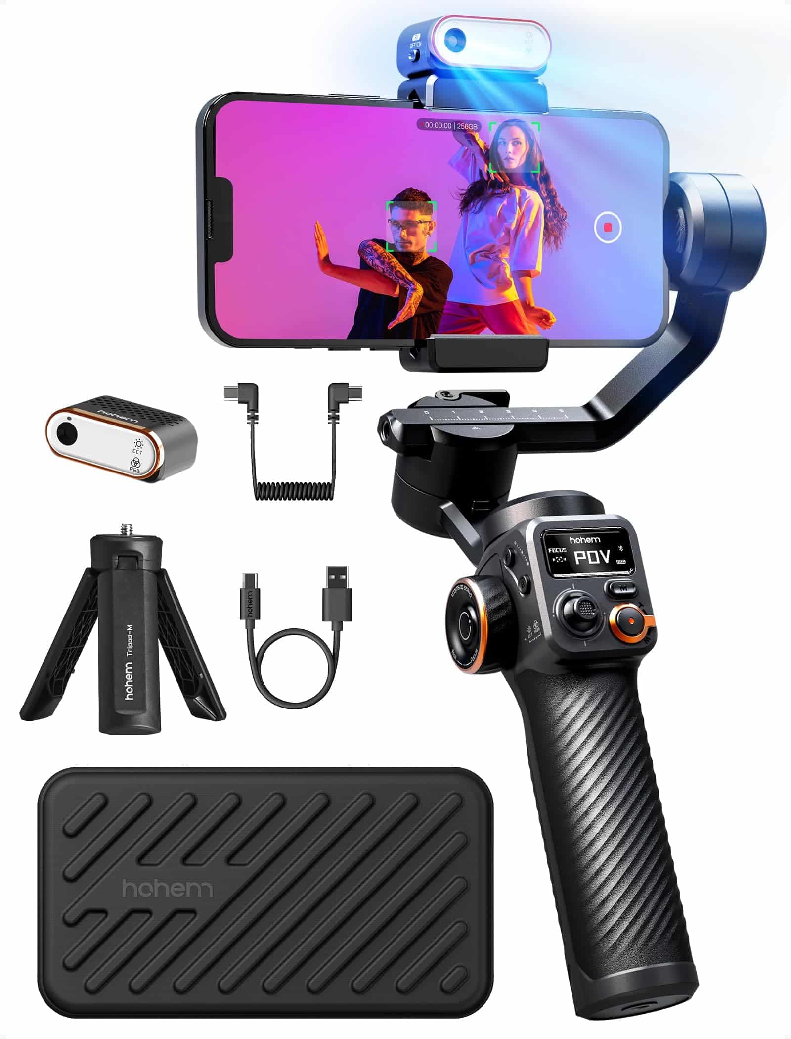 گیمبال موبایل حرفه ای Hohem iSteady M6 Kit — تصویر ۹