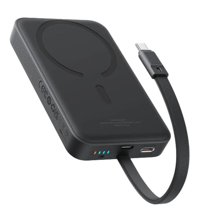 پاوربانک بیسوس مدل Magnetic Mini Wireless P1002210B113 ظرفیت 10000 میلی آمپر ساعت