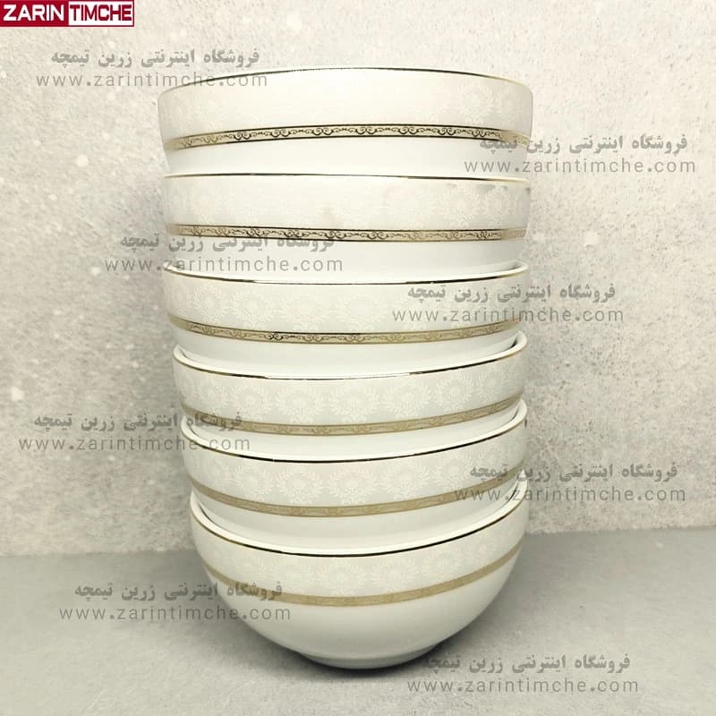 پیاله ترشی چینی زرین مدل هدیه طلایی
