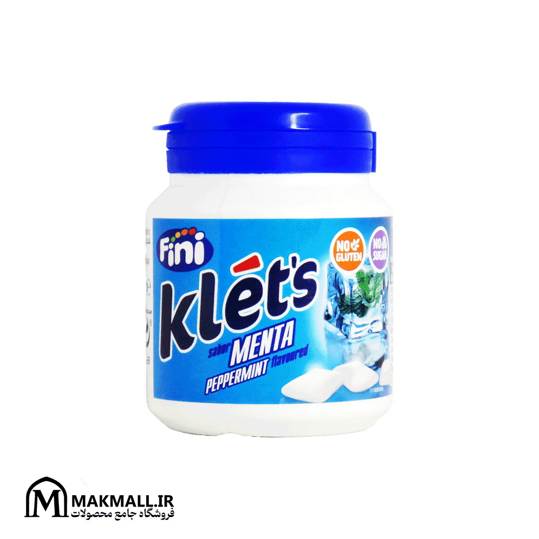 آدامس فینی کلتز نعنا بدون شکر ۱۰۰ گرمی | Fini Klet’s Peppermint Sugar Free Gum 100g