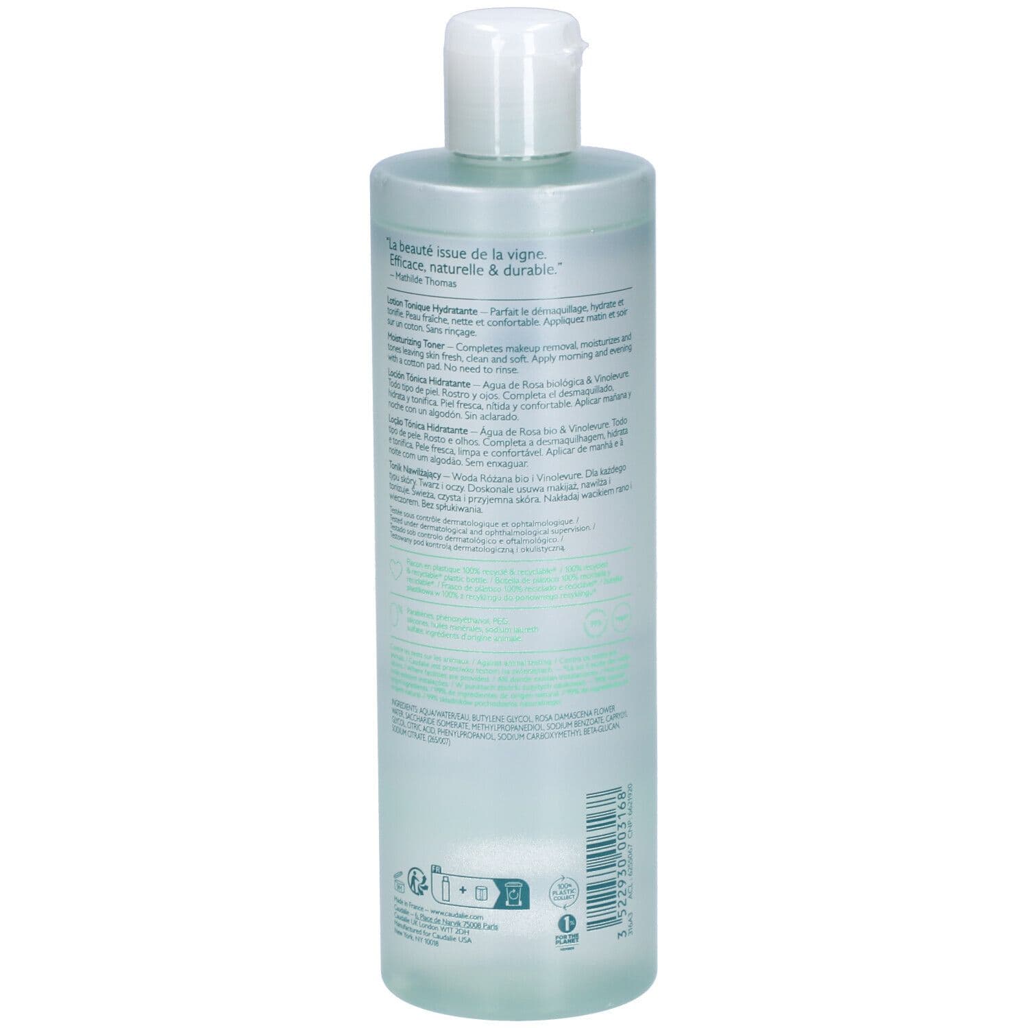 تونر رطوبت رسان پوست کدلی مدل VinoClean مناسب انواع پوست حجم 400 میل — تصویر ۵