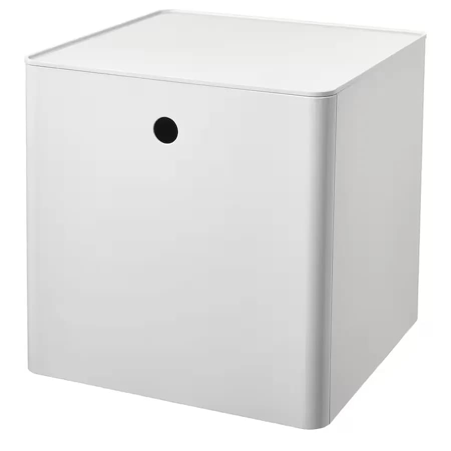 باکس نظم‌دهنده درب دار ایکیا KUGGIS، سفید، 32x32x32 سانتی‌متر — تصویر ۱۰