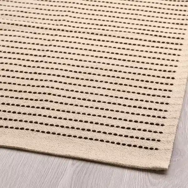 فرش ایکیا STARREKLINTE رنگ طبیعی/مشکی، سایز 120×180 سانتی‌متر — تصویر ۱۰