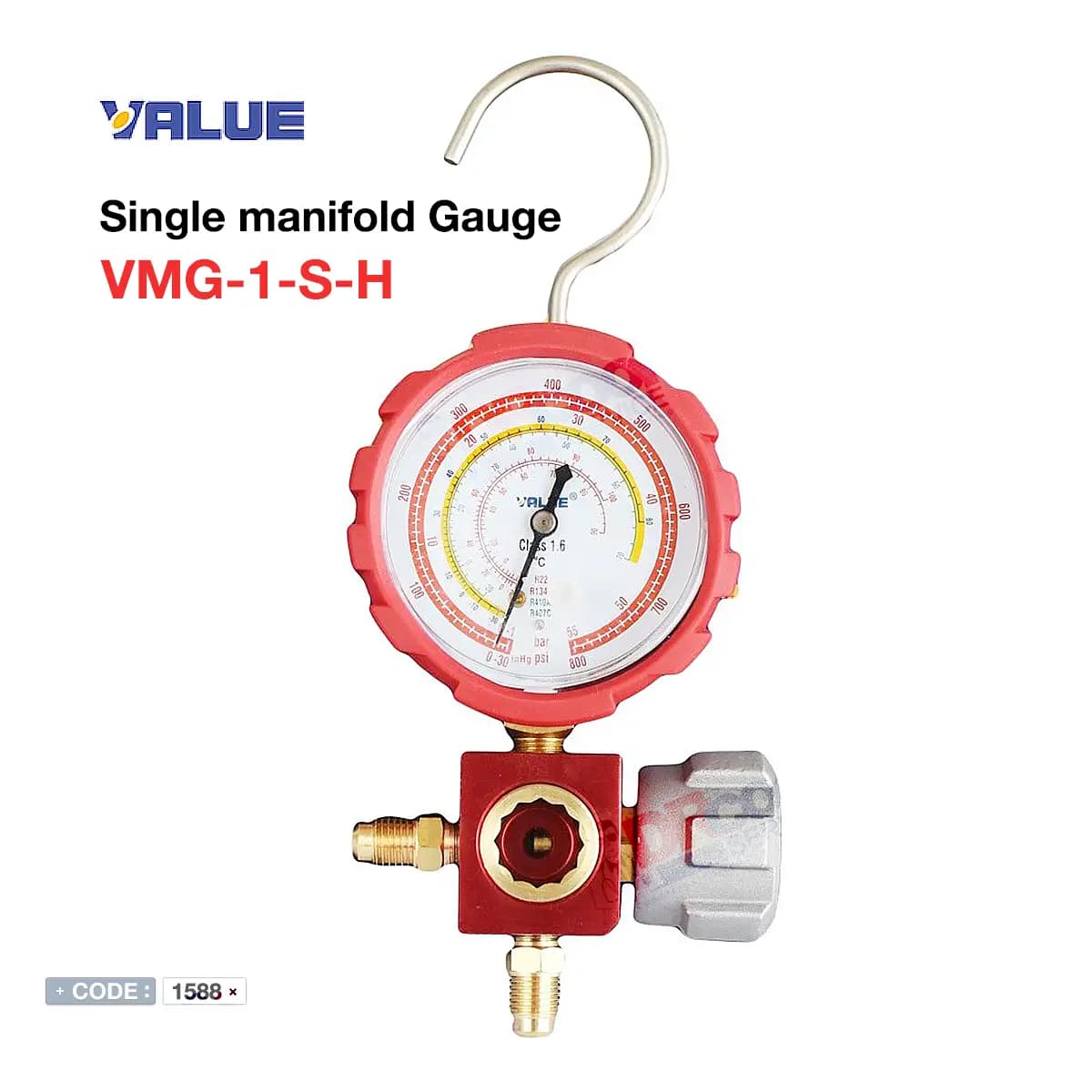 گیج تکی والو فشار بالا مدل VMG-1-S-H — تصویر ۷