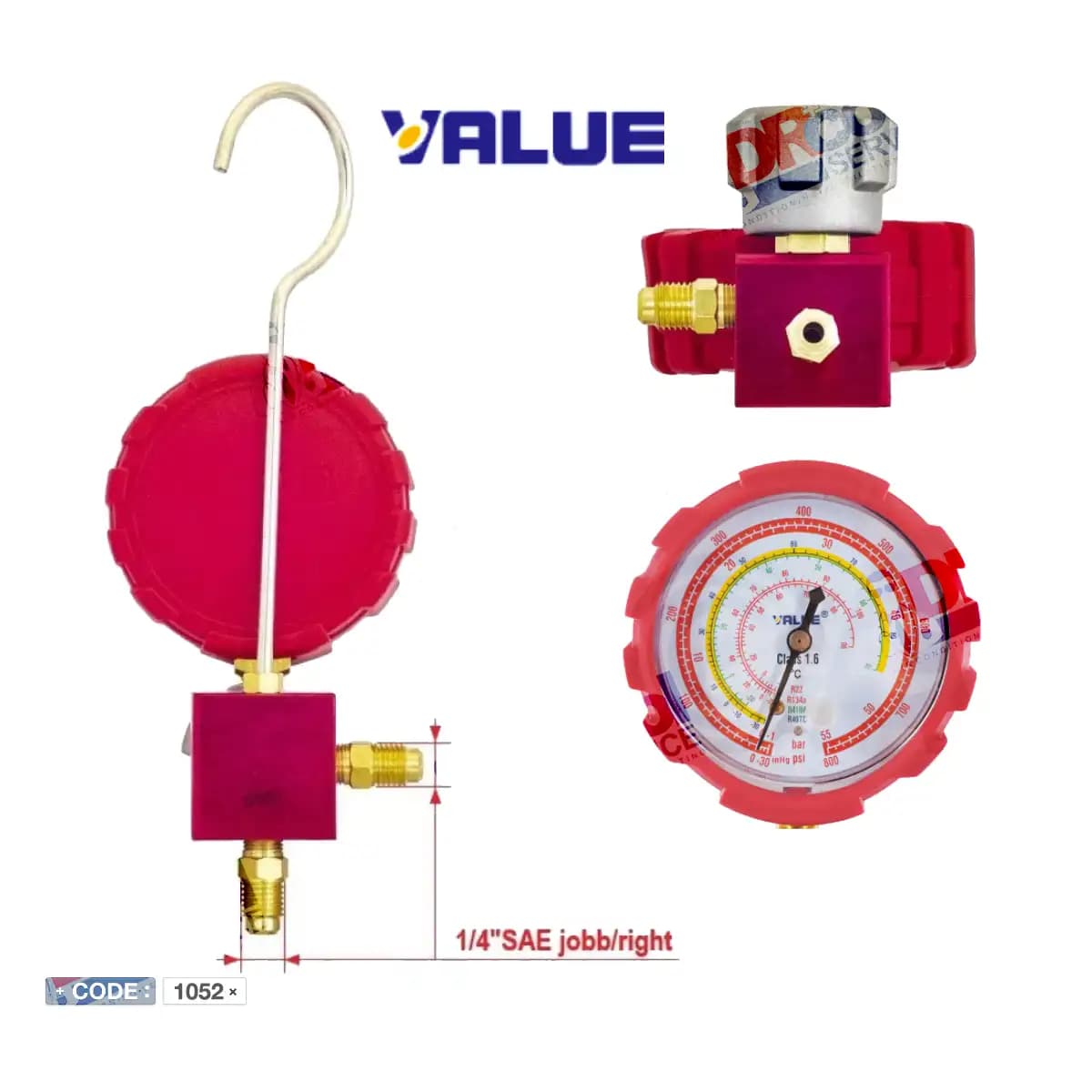 گیج تکی والو فشار بالا مدل VMG-1-U-H — تصویر ۳