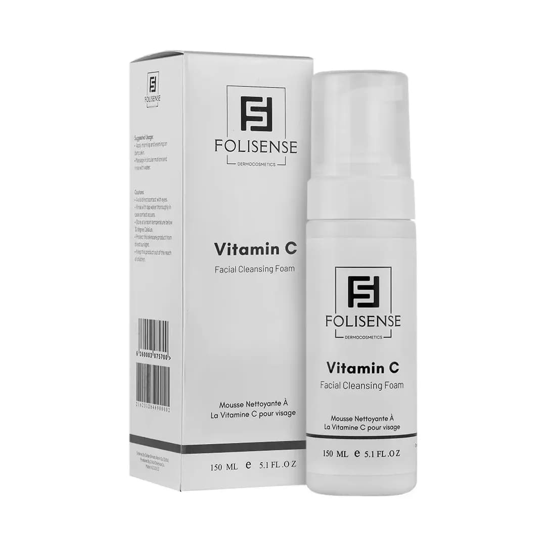 فوم شستشوی صورت فولی سنس حاوی ویتامین سی حجم 150 میل — تصویر ۶