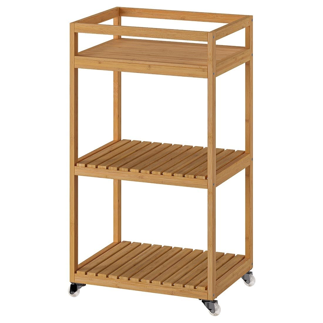 ترولی چوبی بامبو ایکیا RAGRUND، ابعاد 42x33x76 سانتیمتر