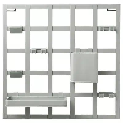 برد 8 تکه نظم‌دهنده سبز-خاکستری ایکیا SNICKRA سایز 38×38 سانتی متر