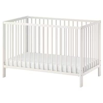 تخت خواب نوزاد ایکیا GULLIVER سفید، سایز 60×120 سانتی‌متر