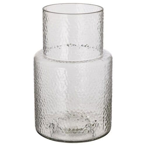 گلدان شیشه ای طرح‌دار ایکیا KONSTFULL ارتفاع 26 سانتی متر — تصویر ۸