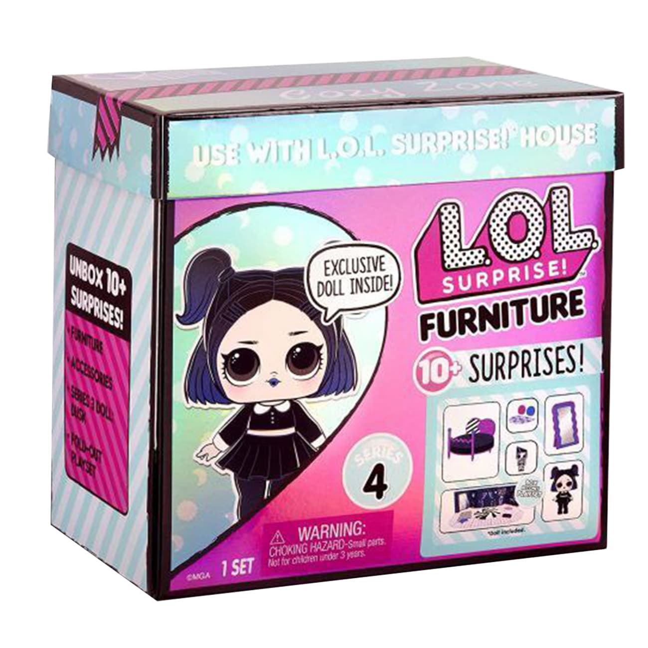 عروسک باکسی LOL Surprise Furniture مدل اتاق خواب Dusk