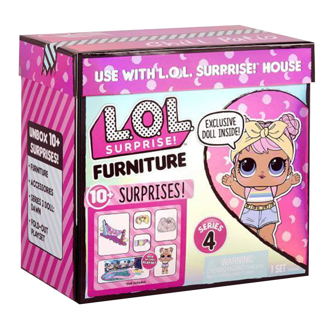 عروسک باکسی LOL Surprise Furniture مدل تراس تابستونی Dawn
