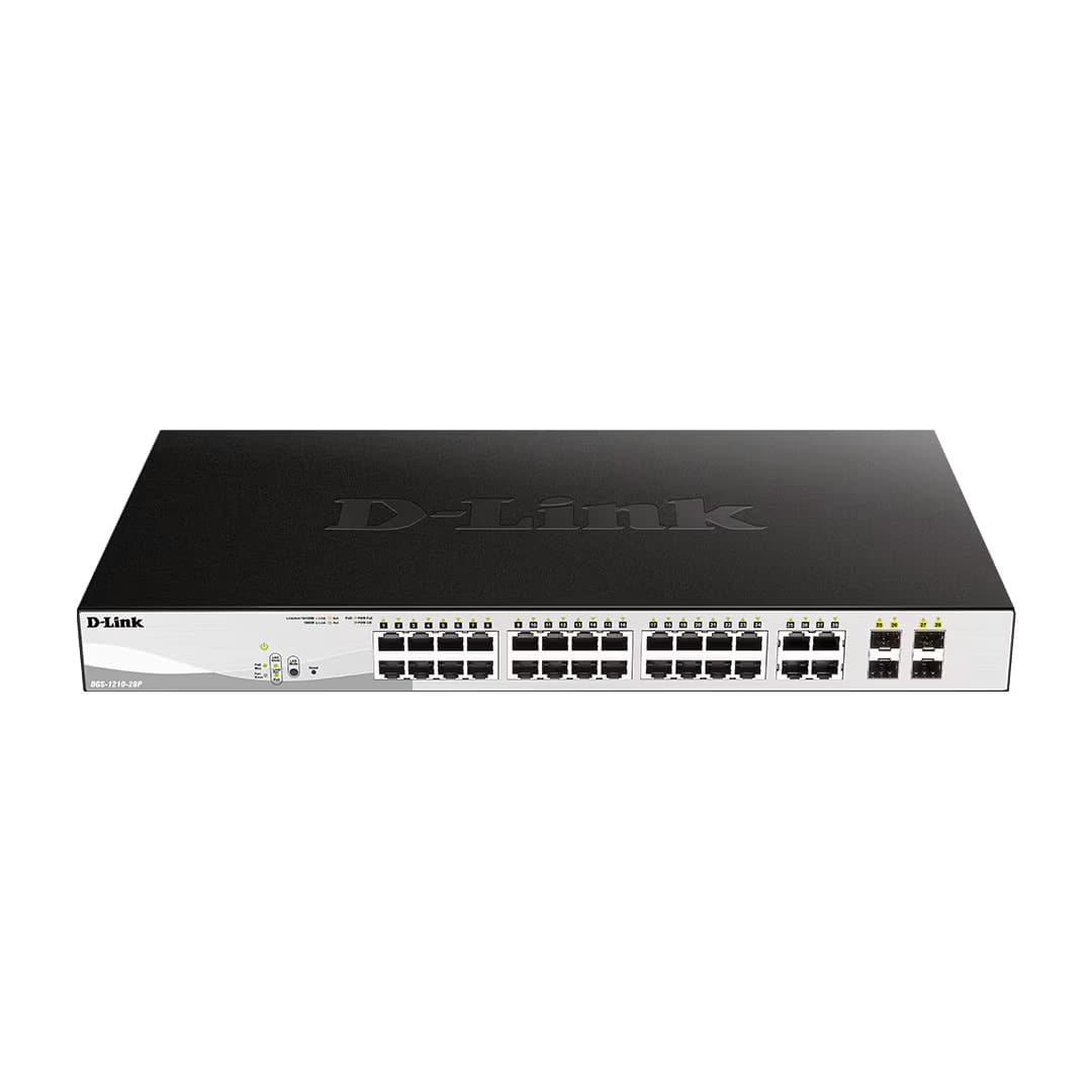 سوئیچ 28 پورت دی-لینک مدل DGS-1210-28P