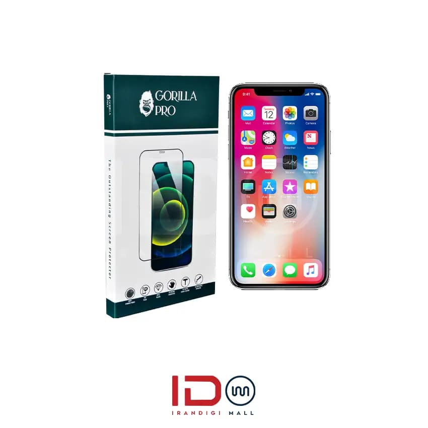 گلس و محافظ هیدروژلی (مات) نمایشگر گوشی اپل مدل iPhone X