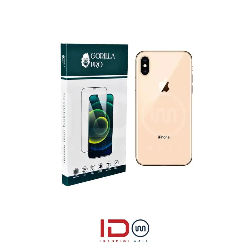 گلس و محافظ هیدروژلی (مات) بدنه گوشی اپل مدل iPhone XS — تصویر ۲