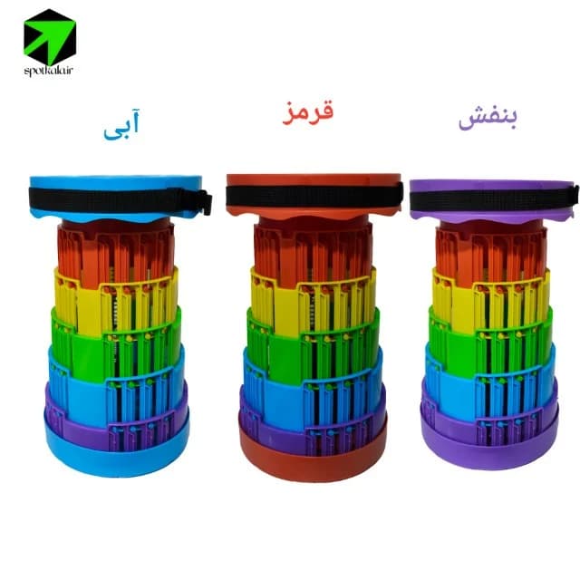 صندلی تلسکوپی تاشو | Foldable telescopic stool — تصویر ۷