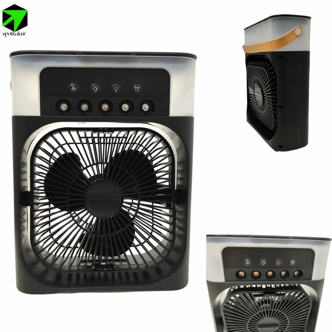 پنکه رومیزی مه پاش 5 کاناله سایز بزرگ اصلی AIR COOLER FAN — تصویر ۹