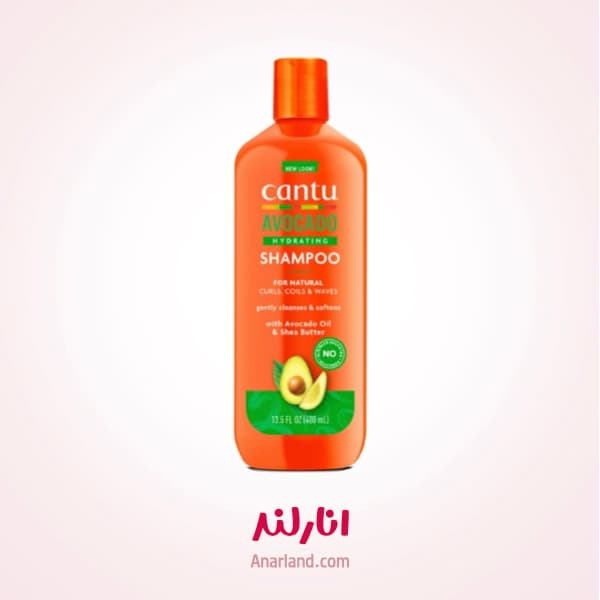 شامپو بدون سولفات آووکادو کنتو Cantu موهای فر حجم 400 میل — تصویر ۳