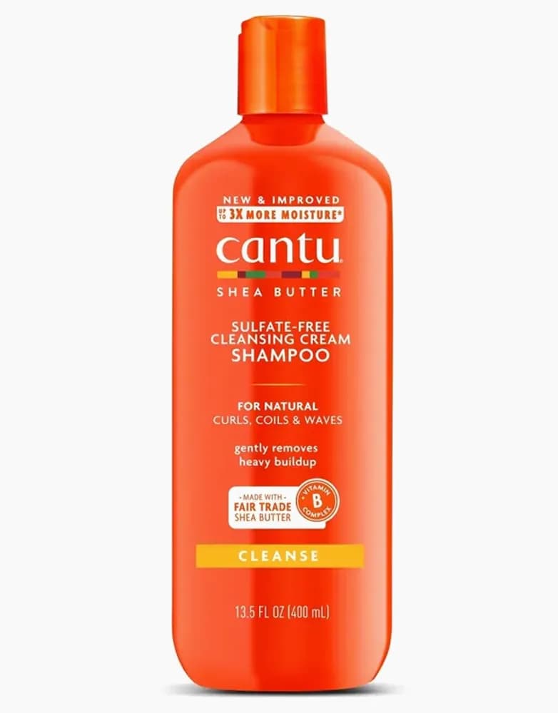 شامپو بدون سولفات شی باتر کنتو Cantu موهای فر حجم 400 میل — تصویر ۵