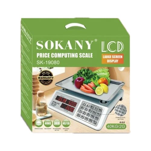 ترازو دیجیتال فروشگاهی سوکانی مدل SK-19080 — تصویر ۲